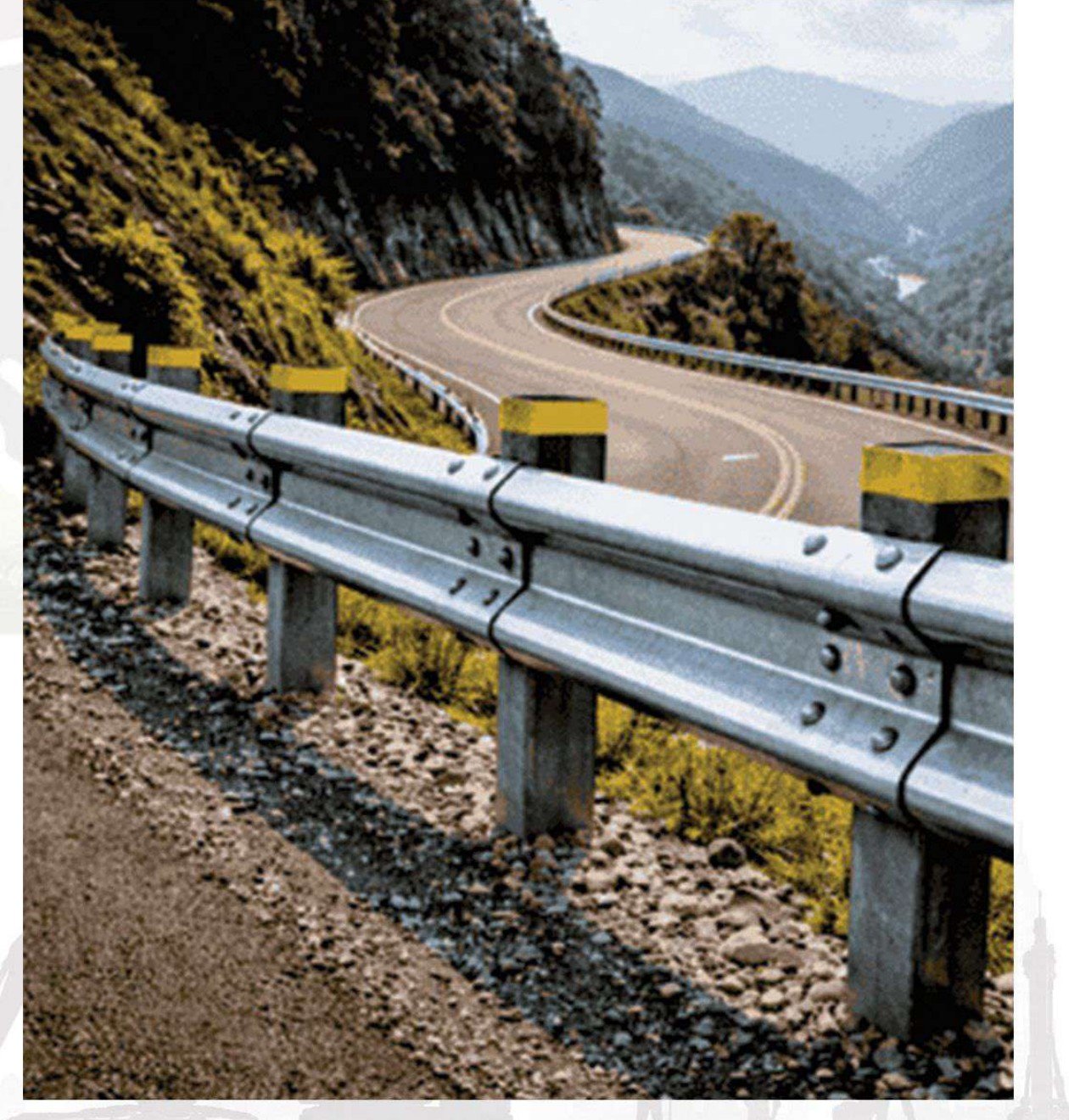 Road guardrail