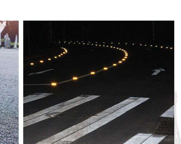 Night road marking
